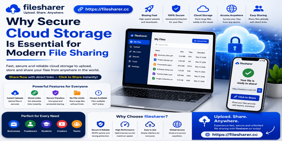 Why Secure Cloud Storage Is Essential for Modern File Sharing